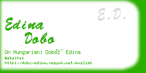 edina dobo business card